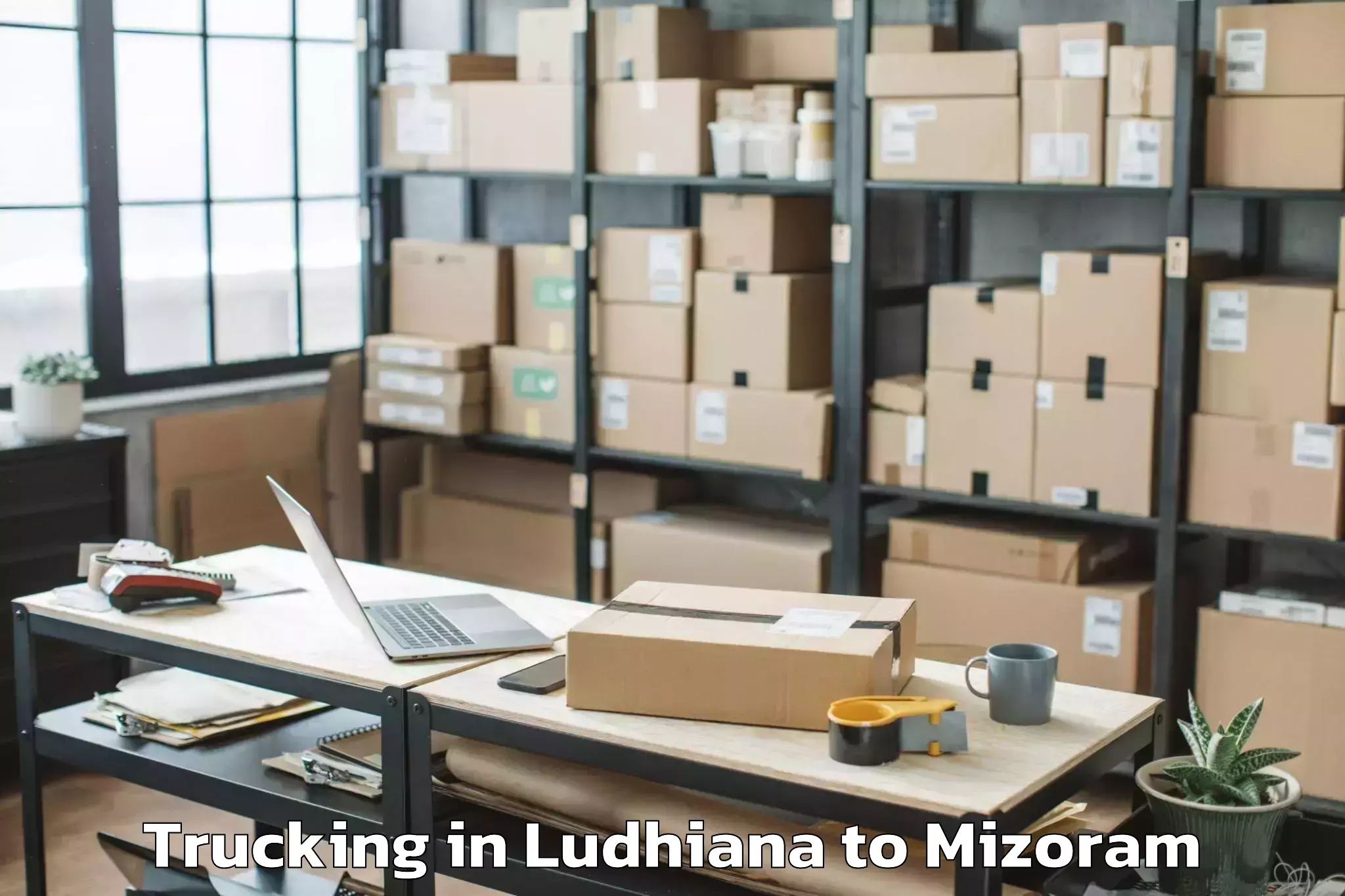 Leading Ludhiana to Lawngtlai Trucking Provider